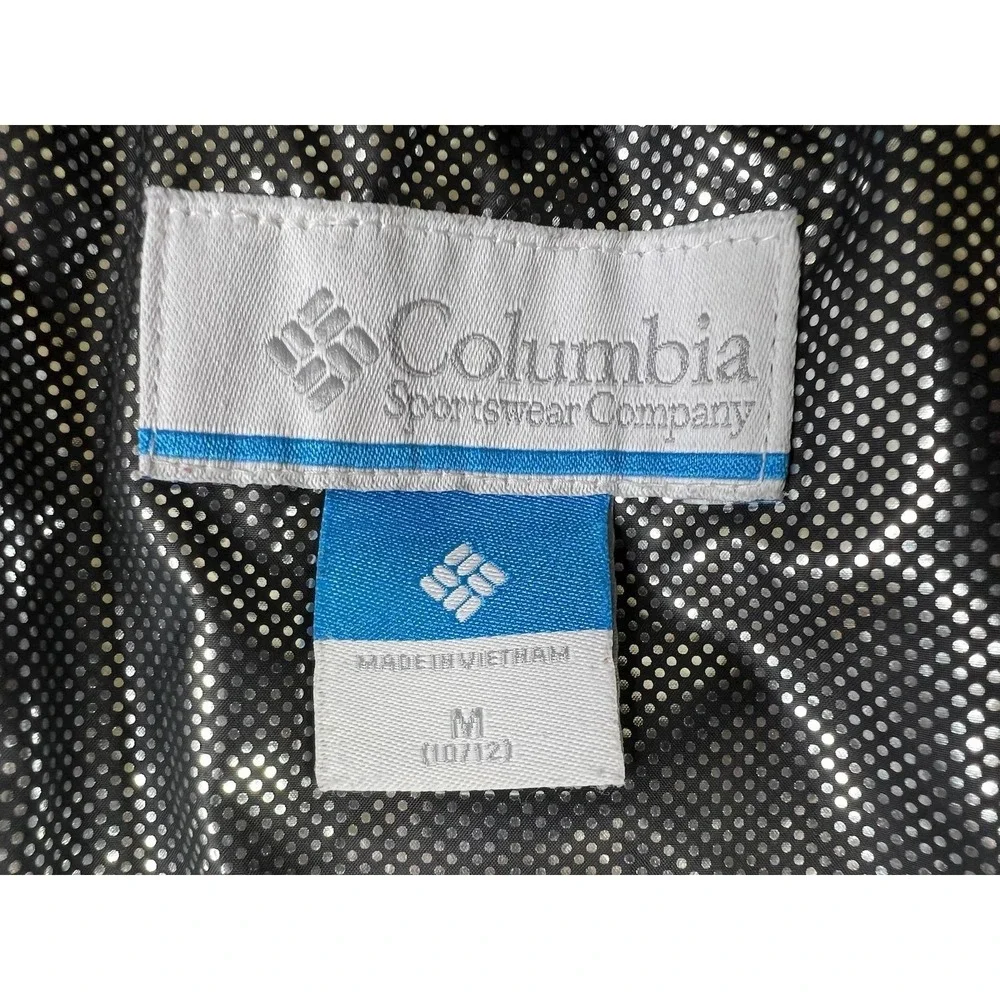 Columbia Parka Coat Youth 10/12 Gray Omni-Tech Faux Fur Hooded Insulated‎ Winter